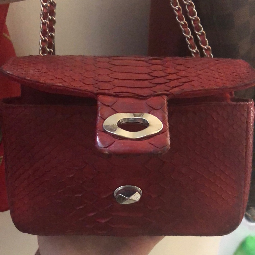 Real Python Leather Purse - image 2